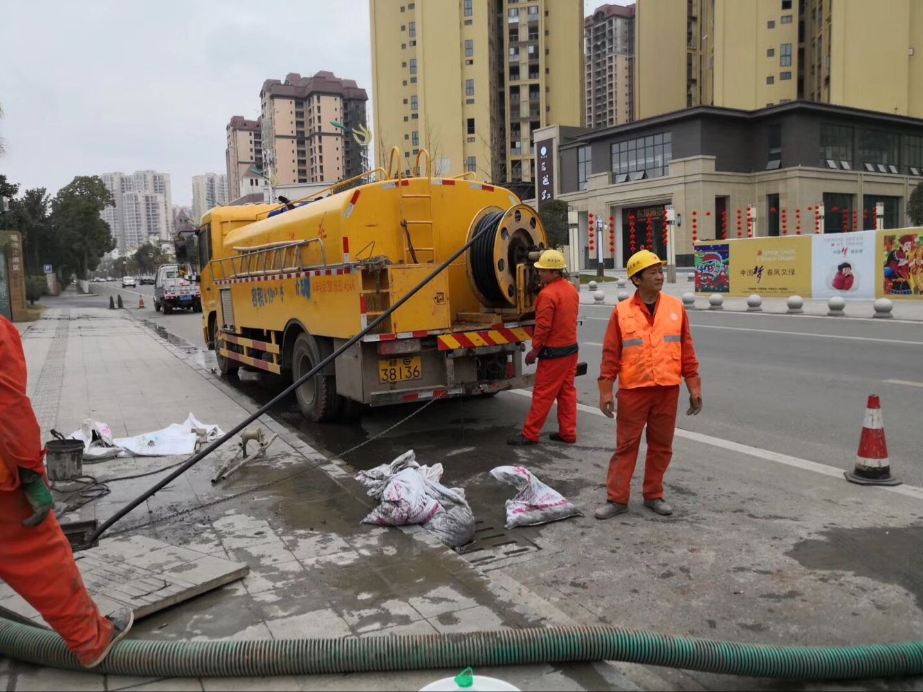 美兰排污管道清淤-管道清洗